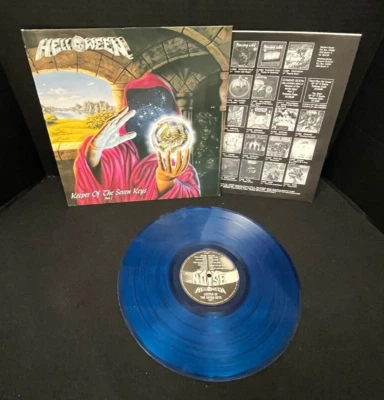HELLOWEEN KEEPER OF THE SEVEN KEYS PART 1 BLUE VINYL WITH POSTER Foto 1 de 4
