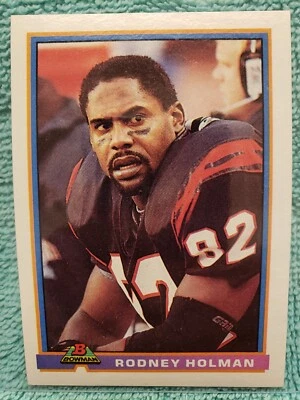 1991 BOWMAN RODNEY HOLMAN #81 CINCINNATI BENGALS  - Image 1 of 4