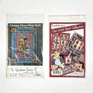 Vintage Quilt Pattern CHUGGY CHOO-CHOO The Gingham Goose Applique 1979 + 1 Other - Picture 1 of 3