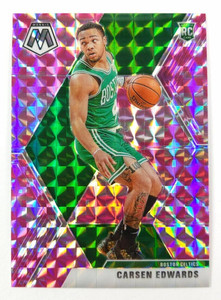 2019-20 Panini Mosaic Basketball Carsen Edwards Pink Camo Prizm #220 Celtics