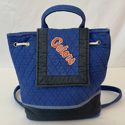 Florida Gators Drawstring Backpack Bag Quilted Tote Sized Bag Drawstring Closure Cover