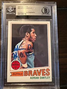 1977-78 Topps Basketball Adrian Dantley ROOKIE RC BAS AUTO #56 Inscribe HOF 2008 - Picture 1 of 1