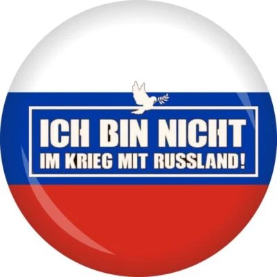 Ich bin nicht im Krieg II Aufkleber Anstecker div. Größen Auto-Magnet Aufnäher - Bild 1 von 4