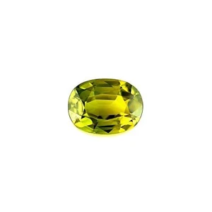 1.28ct Unique Colour Deep Yellow Green NATURAL Sapphire Oval Cut Gem 7.6x5mm VVS - Picture 1 of 7