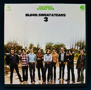 BLOOD, SWEAT & TEARS~3~Reel To Reel Tape~COLUMBIA #KC 30090~4 Track~3 3/4 IPS - Imagen 1 de 3