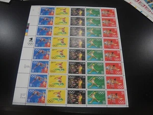 USA 1991 Sc#2553-57 29c Summer Olympic Games sheet of 40 Stamp MNH XF - Picture 1 of 1