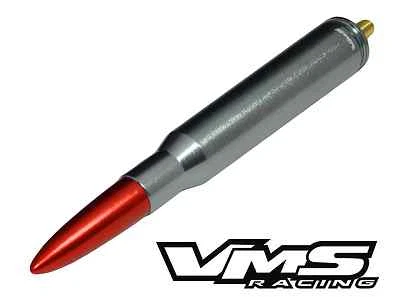 VMS RACING JEEP CALIBRE 50 BALA ALUMINIO ANTENA CORTA PISTOLA METAL ROJO Foto 1 de 4