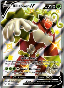 Rillaboom V SV105/SV122 SWSH: Shining Fates Shiny Vault - NM - Picture 1 of 2