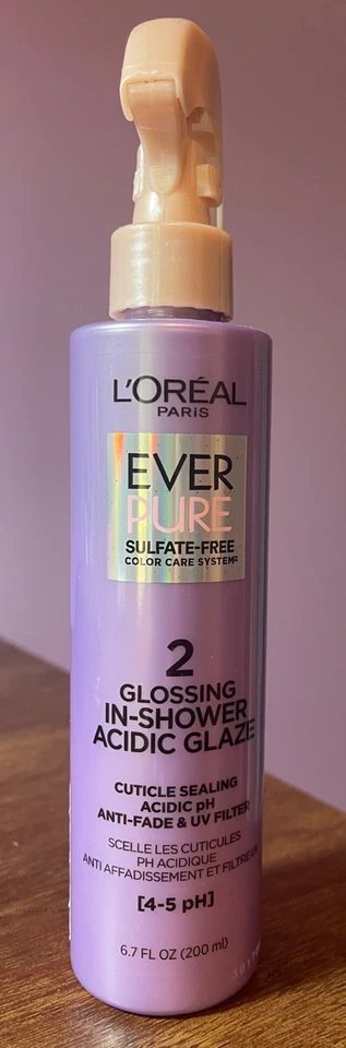 LOREAL PARIS EVER PURE  SULFATE FREE HAIR GLOSSING IN SHOWER ACIDIC GLAZE 6.7 OZ - Image 1 of 1