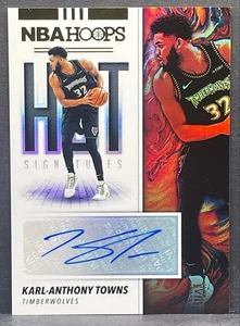 2019-20 Panini NBA Hoops Karl-Anthony Towns Hot Signatures Knicks Autograph AUTO - Picture 1 of 2