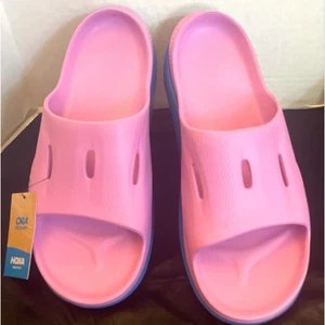 Hoka ORA Recovery Slide 3 Rosa y Azul Slides Unisex Talla W 15 M 13 Nuevo con Etiquetas - Imagen 1 de 10