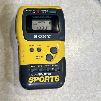 SONY Walkman Sports FM/AM Radio SRF-M70  With MDR A30 Earphones - Image 1 of 4