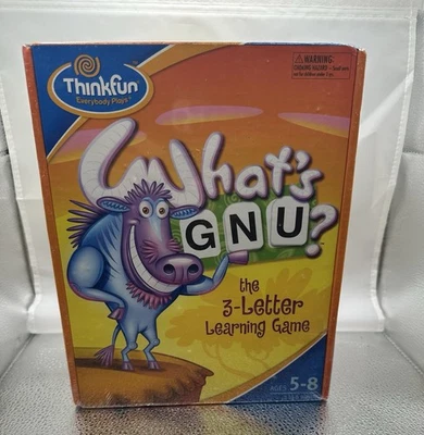 What's Gnu? 3-Letter Learning Game by Thinkfun Award Winner! Unopened - Image 1 of 4
