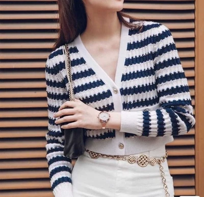 Read Description Chanel Cropped Cardigan fits Small S (US 2 - 4 - 6) Sweater - Image 1 of 4