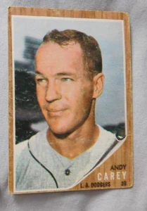 1962 Topps #418 Andy Carey Los Angeles Dodgers Baseball Card VG - Picture 1 of 1