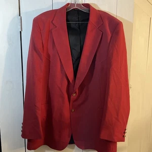 Vintage 70s PANHANDLE SLIM Western Double Pointed Yoke & Pockets RED Blazer Mens 48L - Bild 1 von 9