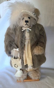 16 Zoll stehender Teddybär "Dorothy" Artisian 2003 Handarbeit viktorianisches Sammlerstück  - Bild 1 von 18