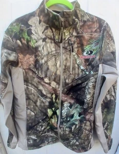 MOSSY OAK MENS CAMO TECHSHELL HUNTING JACKET Size M - Picture 1 of 5