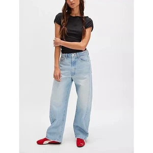 Jeans MOTHER SUPERIOR The Full Pipe Flood donna 27 pedale posteriore lavaggio leggero canna - Foto 1 di 24