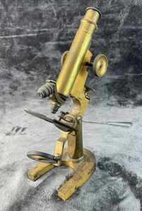 Antikes Messing Mikroskop 12 Zoll - Bild 1 von 16