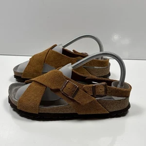 Birkenstock Tulum Cross Sandalen Soft Nerz Braun Wildleder Größe UK 5 EUR 38 - Bild 1 von 18