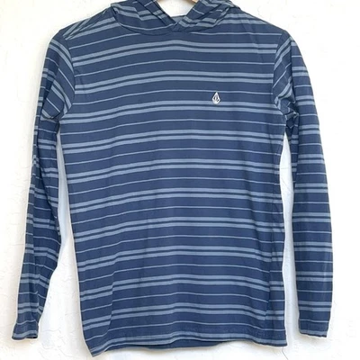 Sudadera con Capucha Volcom Youth Medium Parables Rayas Azul 100% Algodón Foto 1 de 4