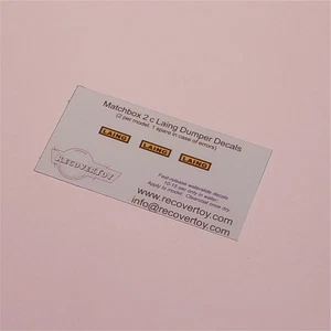 Matchbox Lesney  2c Laing Site Dump Truck Decal Set - Picture 1 of 3