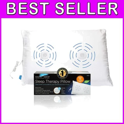Comfortable Sound Pillow with Ultra-Thin Speakers & Volume Control – 26x20 in. - Image 1 of 4