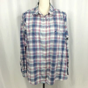Camisa a Cuadros As Real As Wrangler Manga Larga con Botones para Mujer 3XL Rosa Azul - Imagen 1 de 6