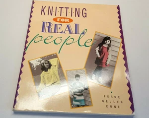RARE VINTAGE Knitting for Real People - Ferne Geller Cone - softcover - 1989 - Picture 1 of 1
