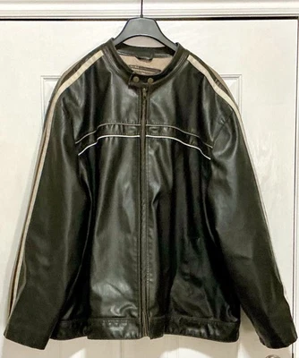 Chaqueta de cuero sintético para hombre talla 4XL - The Original Arizona Jean Company Foto 1 de 4