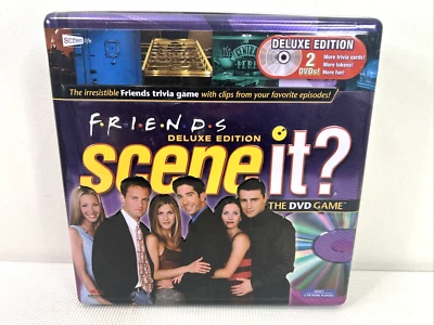 FRIENDS Scene It Deluxe Edition DVD Trivia Game Tin Missing 2 Tokens VGUC - Image 1 of 4