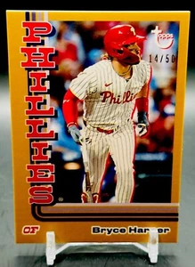 Bryce Harper Gold /50 2024 Topps Brooklyn Collection Phillies - Picture 1 of 2