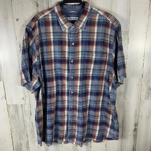 Tommy Bahama - blau kariert - Kurzarm Button Down Hemd - Herren XXL - 057 - Bild 1 von 7