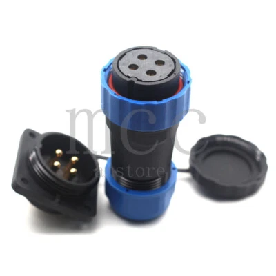 SD28 4Pin IP67 Electrical Aviation Plug Socket,Circular Waterproof Connector 45A - Image 1 of 4