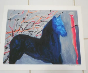 PFERD BUNTER DRUCK SIGNIERT 16" X 20"  - Bild 1 von 4
