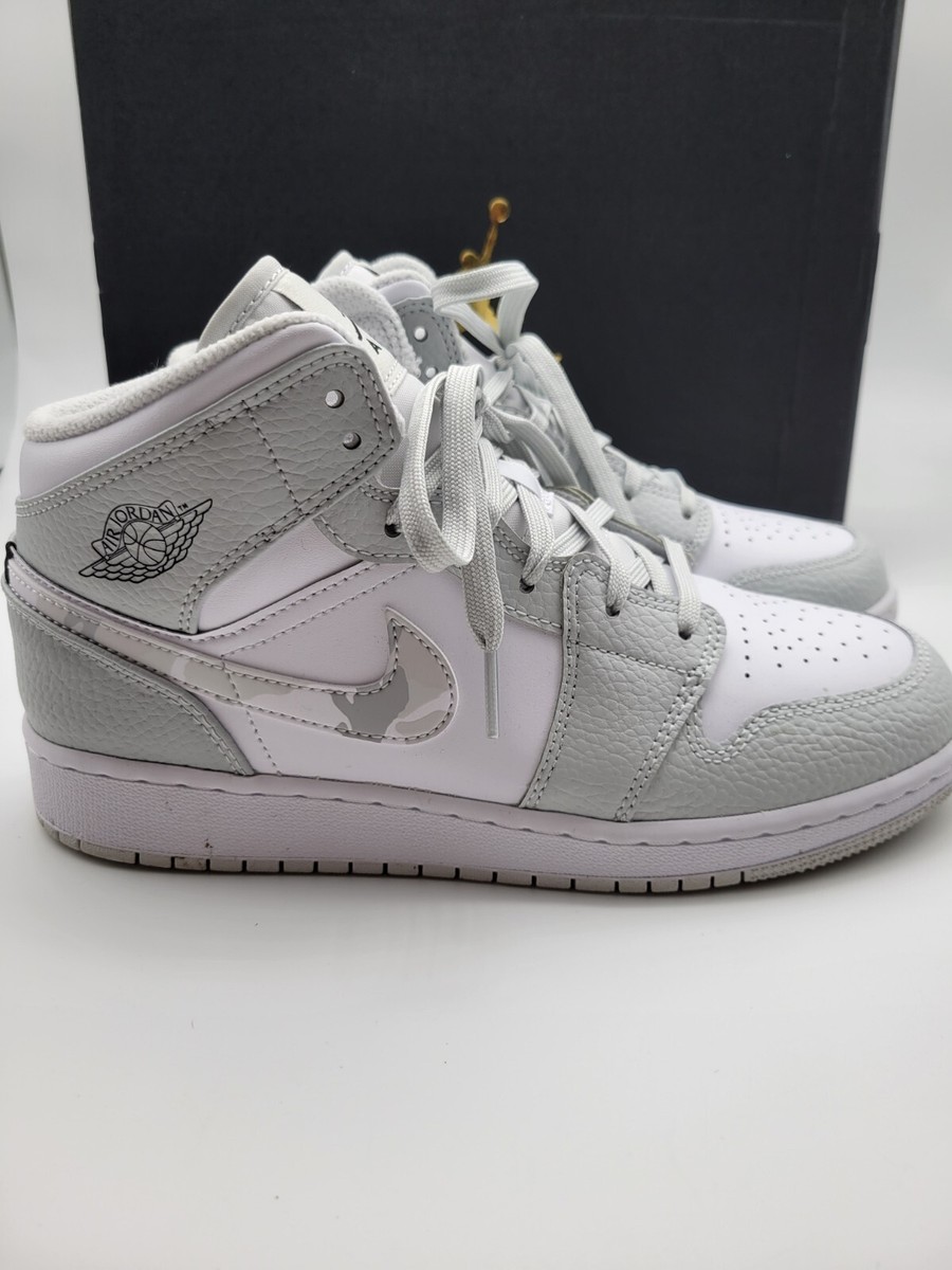 jordan 1 mid light grey camo