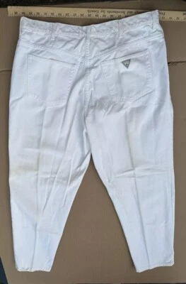 Pantalones de mezclilla Guess vintage para hombre Pascal calce suelto pierna cónica 40 *manchados* EE. UU. Foto 1 de 4