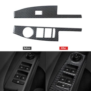 For Chevrolet Sonic 2012-2016 Carbon Fiber Front Window Lift Panel Cover Trim 2* - Bild 1 von 11