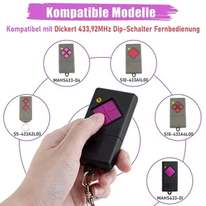 1 transmisor de mano Dickert 1 comando 433 Mhz AM MAHS433-01 MAHS 433 p. ej. Novodoor Funk - Imagen 1 de 5