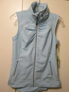 $90 Tangerine Activewear Sport Stretch Jacket Vest Running Yoga Stretch Blue NEW - Picture 1 of 10