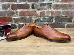 Church's Cheaney Herren Schuhe Brogue Cap Originalverpackt UK 8 F US 9 EU 42 F einmal getragen - Bild 1 von 14