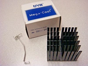 (1) AVC C010181 MEGA-COOL ALUMINIO DISIPADOR TÉRMICO NEGRO EIF CLIP ZIF CPU CHIP PENTIUM - Imagen 1 de 6