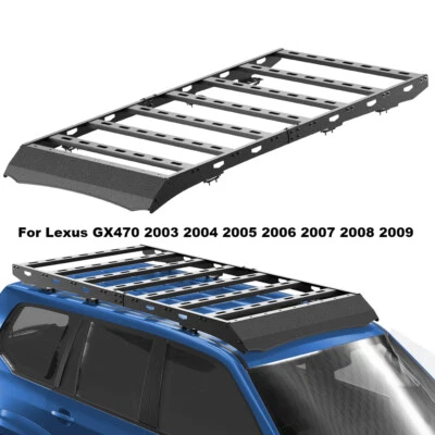 800lbs Steel Roof Rack Basket Cargo Luggage Carrier For Lexus GX470 2003-2009 Foto 1 de 4