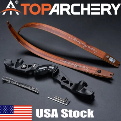 Archery 62" Takedown ILF Recurve Bow for Right Hand Hunting Target Competition - Image 1 of 4