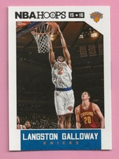 2015-16 Panini Hoops Langston Galloway #4 New York Knicks