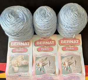 Bernat BABY Yarn BABY BLUE #21451 PARTIAL 2.25 oz. Total - Picture 1 of 5