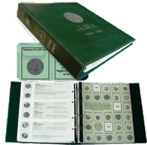 Album LUSSO con inserti per monete in Lira 1946-2001 ditta Masterphil - Imagen 1 de 1