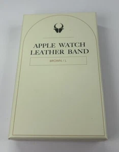 Donbolso Leather Watch Band Apple Watch Brown Large New In Org Box - Picture 1 of 7