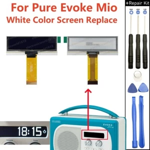 Pantalla Para Pure Evoke Mio Digital DAB/FM Home Radio Pantalla Blanca Repuesto - Imagen 1 de 5